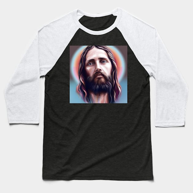 jesus Baseball T-Shirt by Angel Rivas